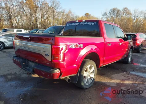 2016 Ford F-150 Platinum z USA, uszkodzony, nr VIN 1FTEW1EF4GFA59504